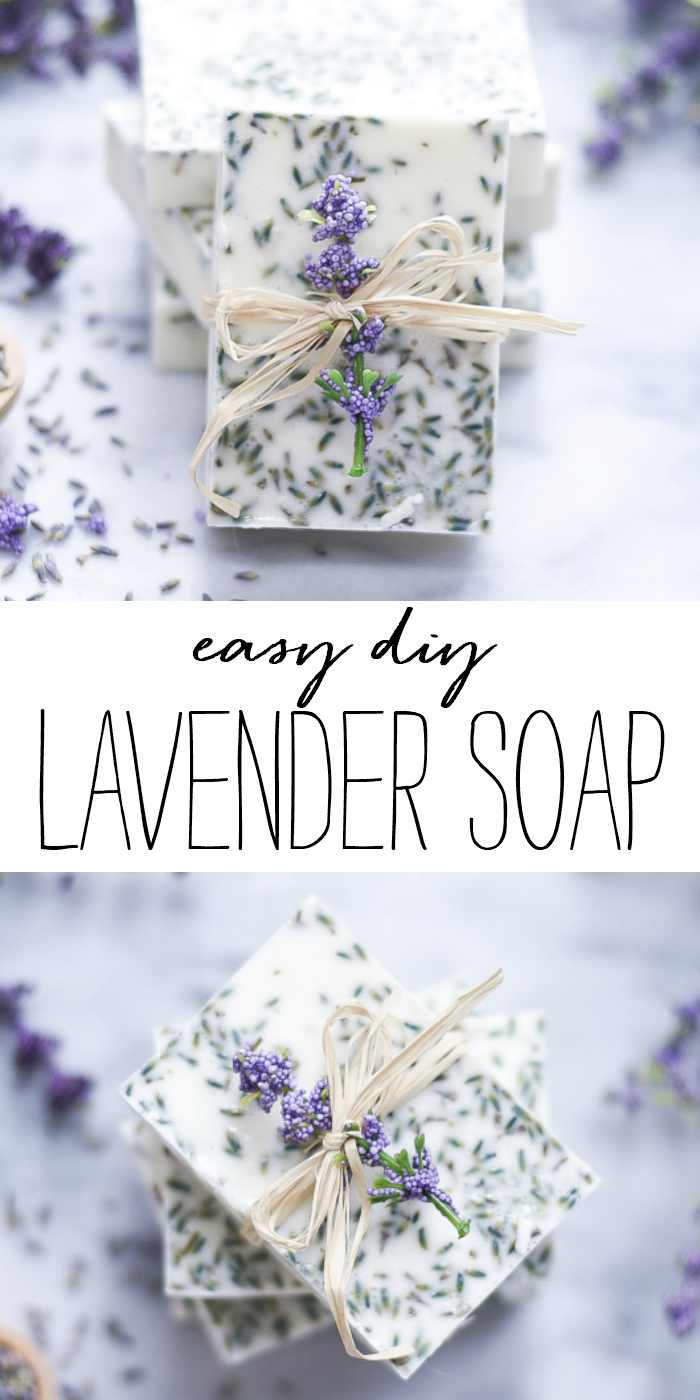Lavender Soap DIY Recipe - How to make soap at home. Easy soap recipe.