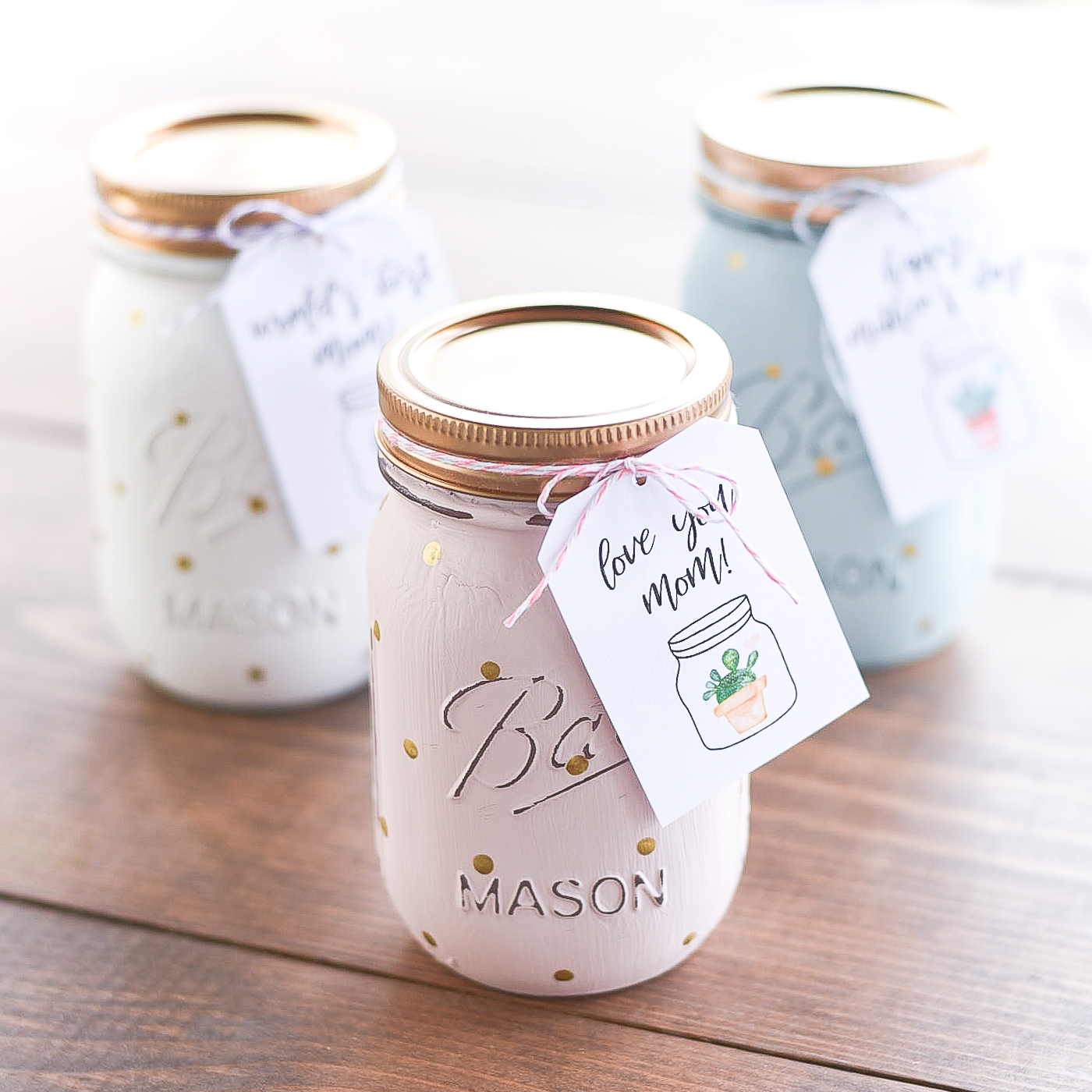 mothersdaymasonjar1of5 It All Started With Paint