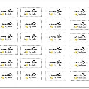 Vanilla-Lip-Balm-Label-Free-Printable - It All Started With Paint