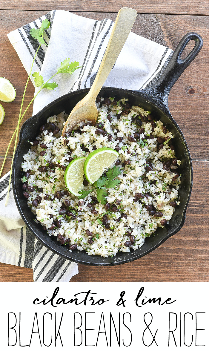 Cilantro & lime black beans and rice. Recipe. Rice and beans recipe. Spicy rice and beans recipe. Black beans recipe. Rice recipe. Easy rice and beans.