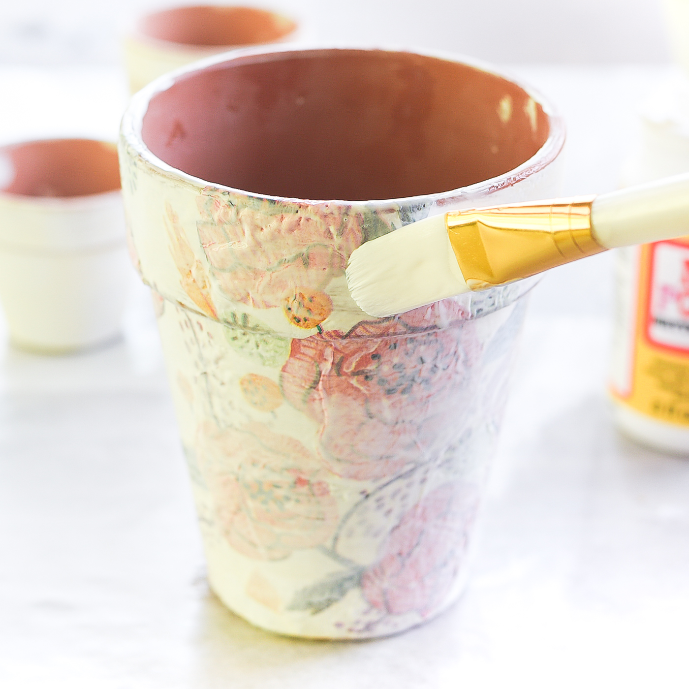 Decoupage Terracotta Pots It All Started With Paint
