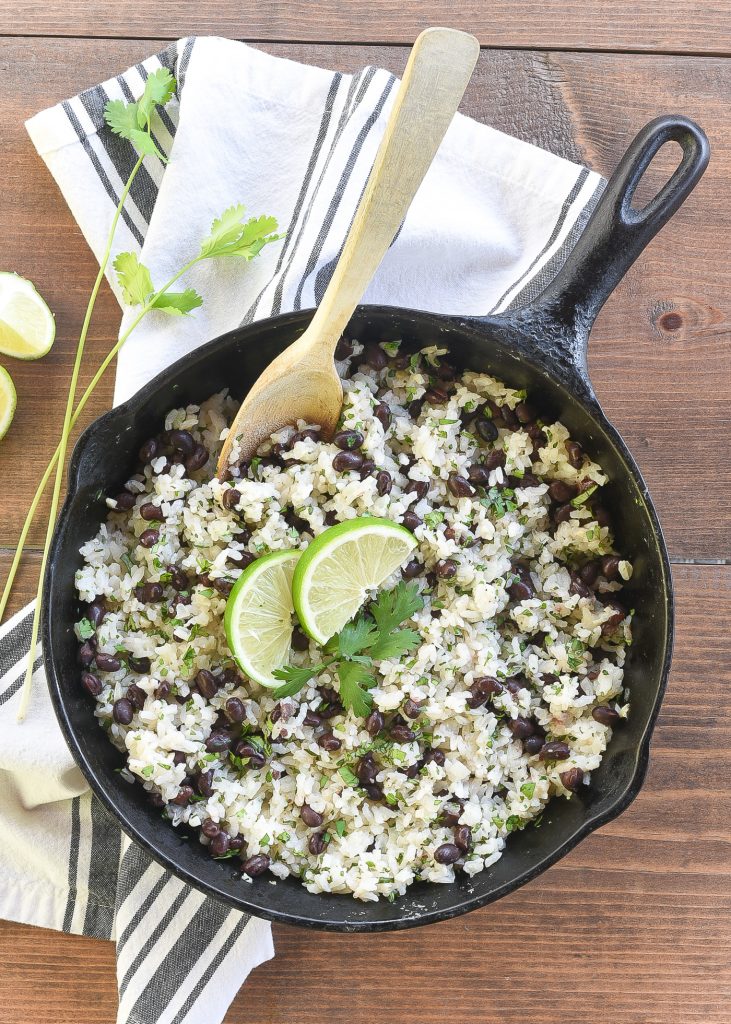 Cilantro & lime black beans and rice. Recipe. Rice and beans recipe. Spicy rice and beans recipe. Black beans recipe. Rice recipe. Easy rice and beans.