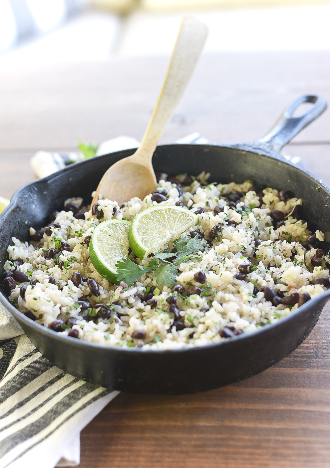 Cilantro & lime black beans and rice. Recipe. Rice and beans recipe. Spicy rice and beans recipe. Black beans recipe. Rice recipe. Easy rice and beans.