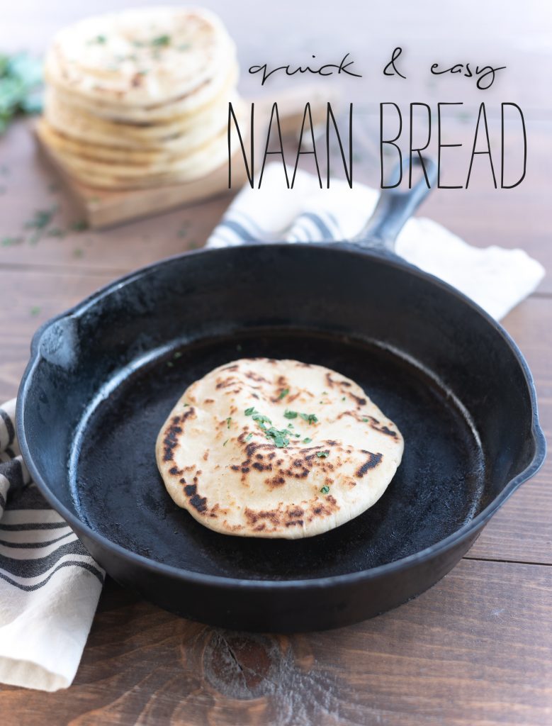 Naan Bread Recipe - Easy Naan Bread Recipe - Quick and easy Naan bread made in skillet.