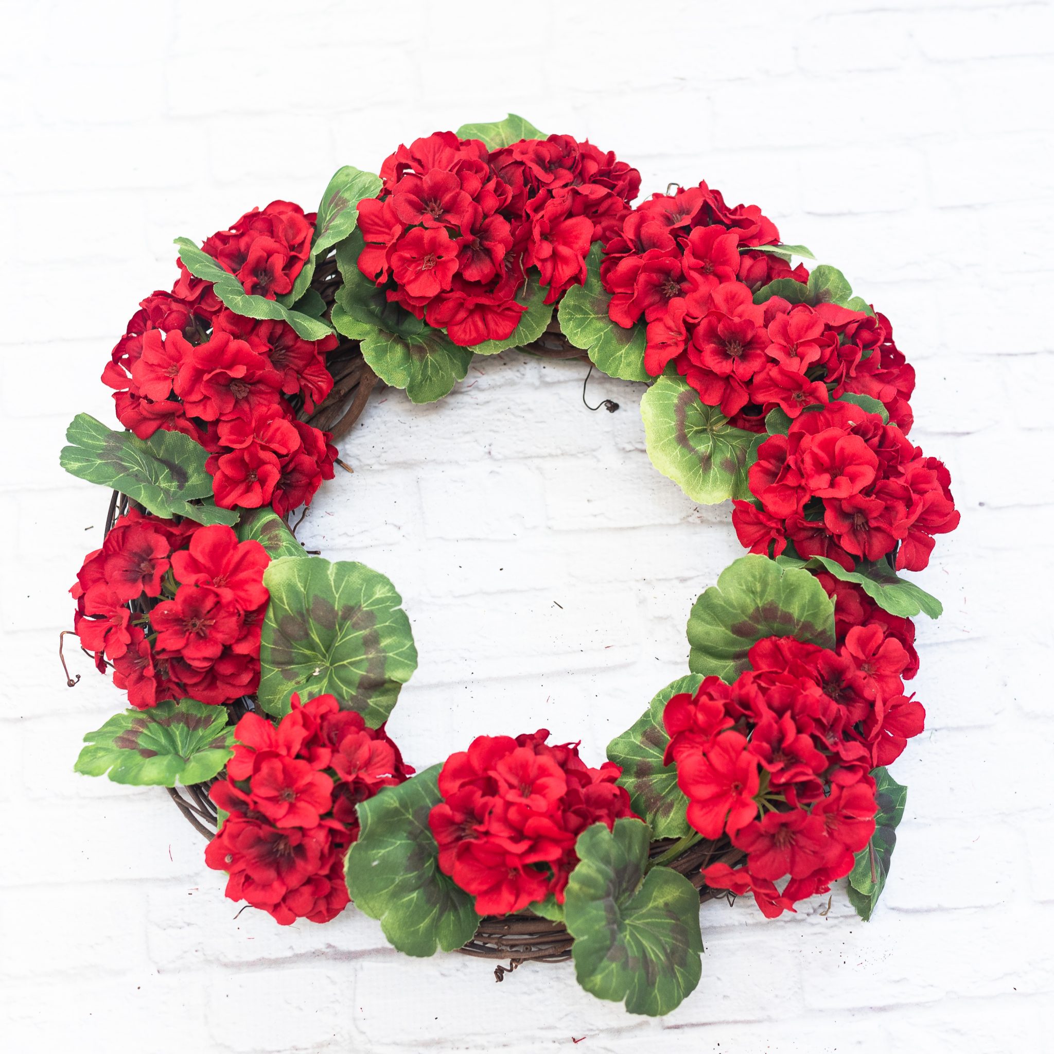 Geranium Wreath DIY - It All Started With Paint