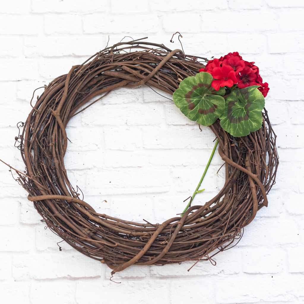 Geranium Wreath DIY - It All Started With Paint