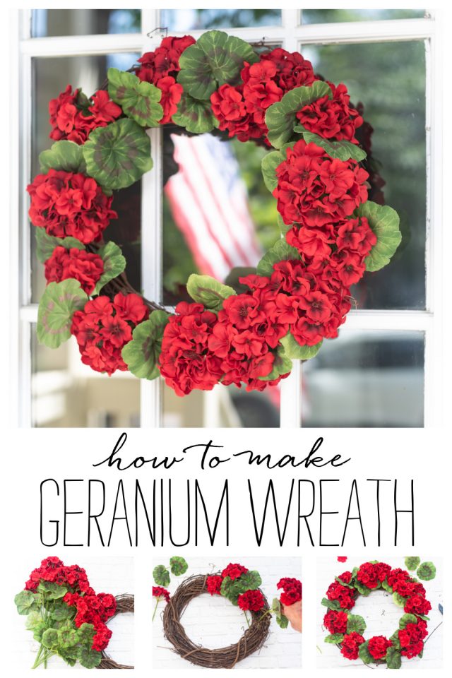 Geranium Wreath DIY - It All Started With Paint