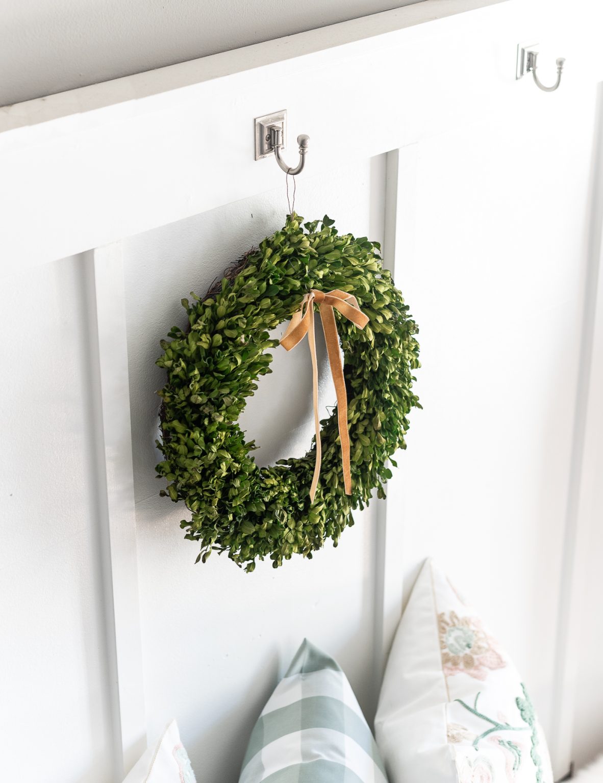 Board & Batten Entry in Green, Blush for Spring - It All Started With Paint