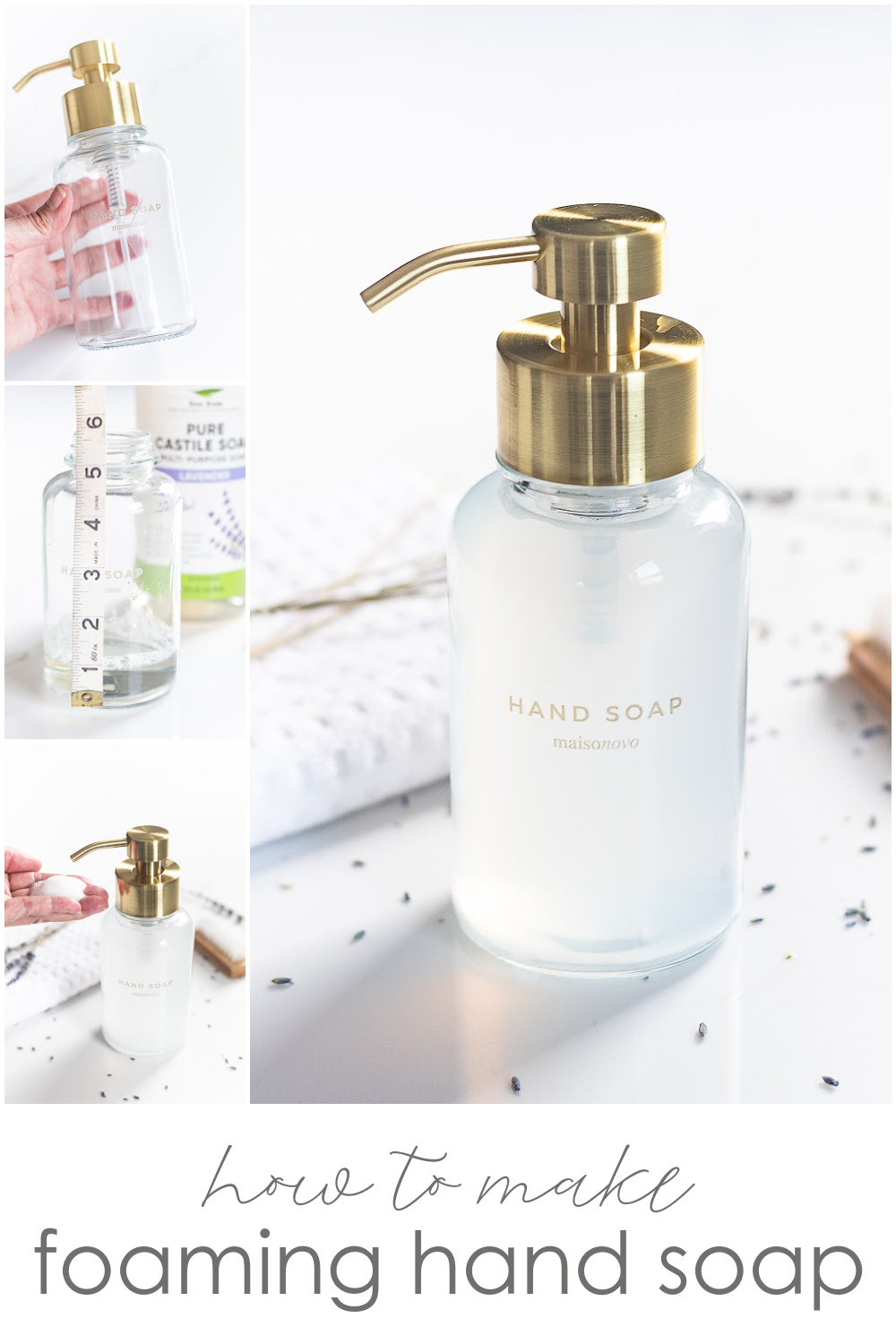 Foaming aoap. Foaming hand soap dispenser. Where to buy a foaming hand soap dispenser. What soap to use to make foaming soap.