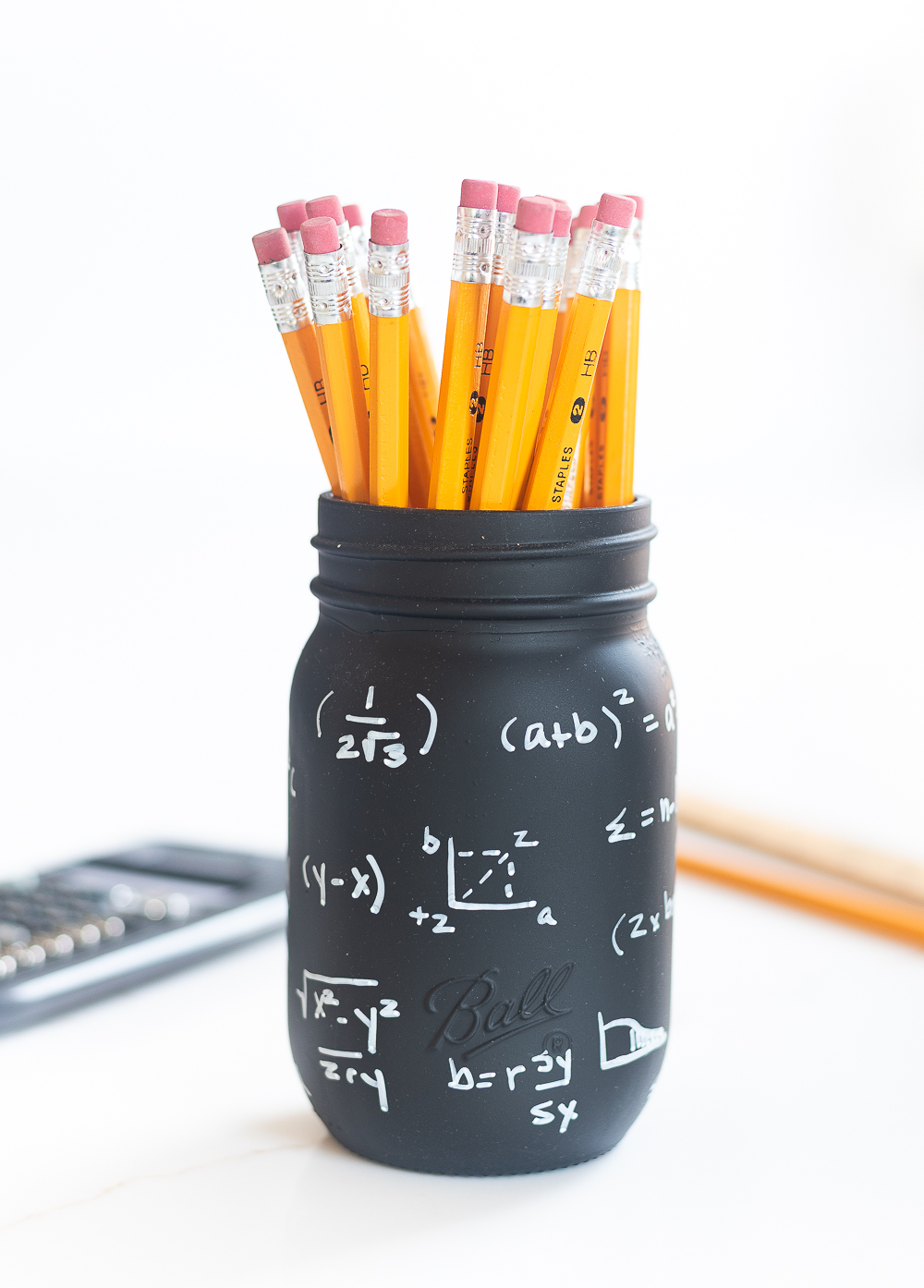 Math Teacher Mason Jar Gift. Back to School Mason Jar Crafts. Math Mason Jar. Teacher Gift Mason Jar. Kids Mason Jar Craft Ideas.