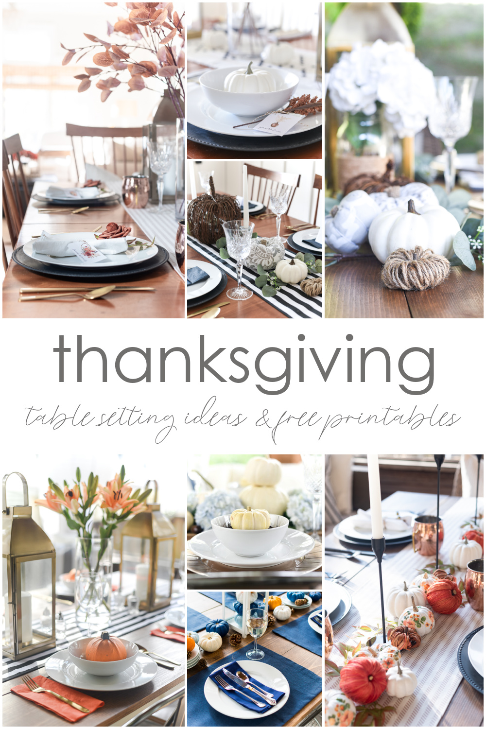 thanksgiving table settting ideas. fall table setting ideas.