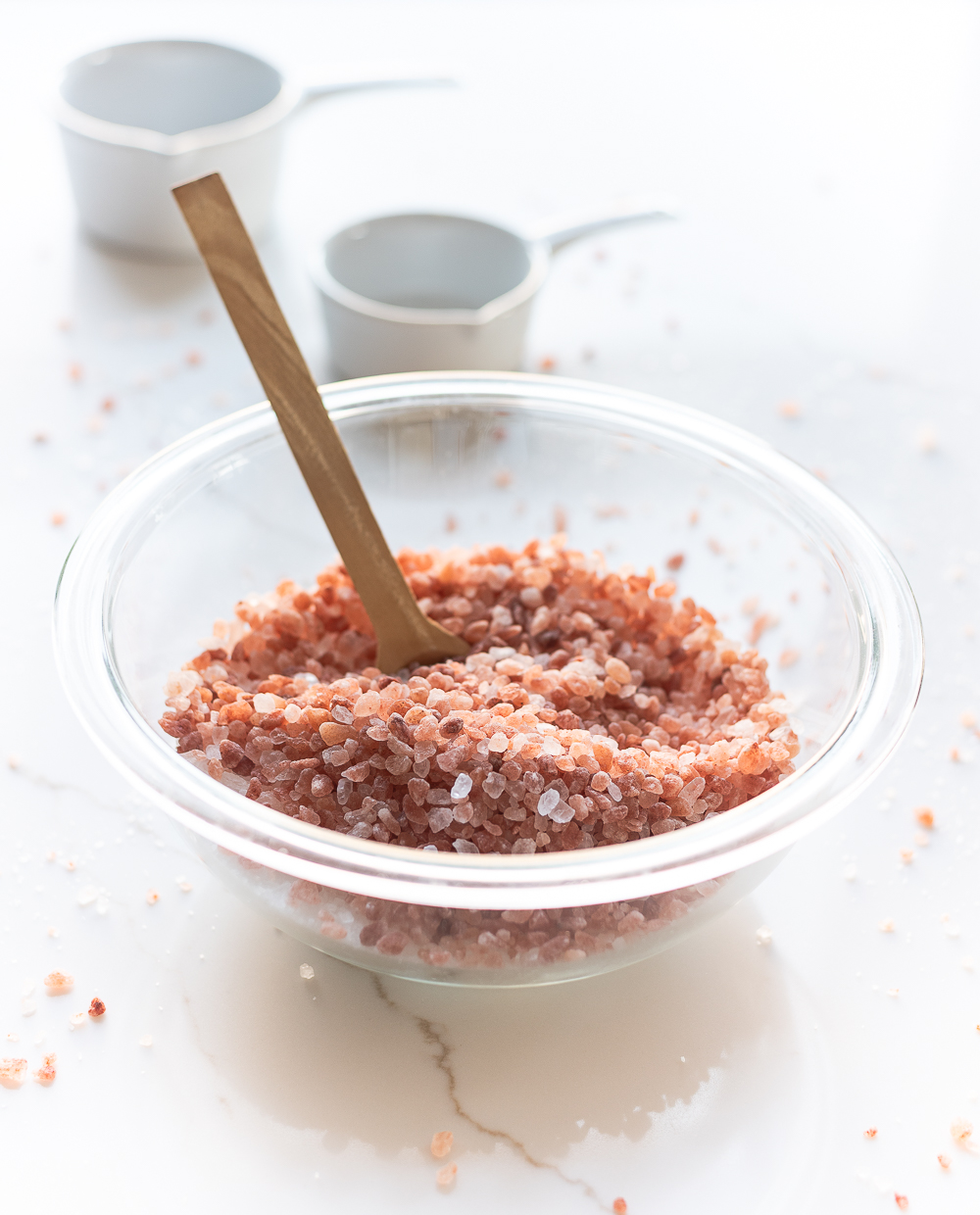 Himalayan Pink Salt and Epsom Salt Bath Salts Homemade Recipe and Tutorial