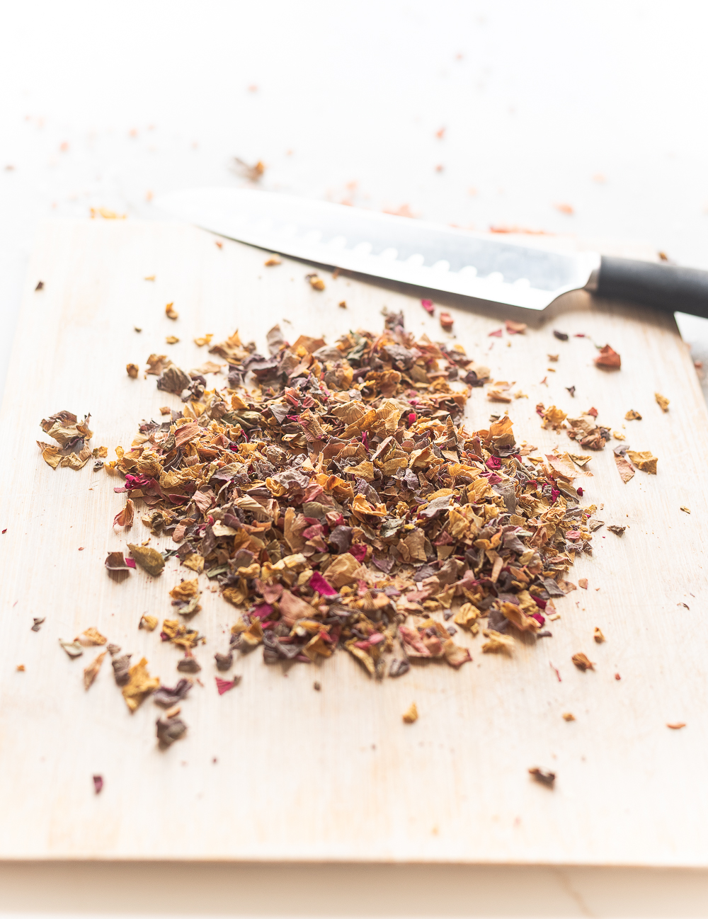 Chopped Rose Petals, Himalayan Pink Salt and Epsom Salt Bath Salts Homemade Recipe and Tutorial